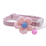 HASTHIP® Cute Pink Flower Cat Collar with Belll