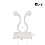 HASTHIP Plant Climbing Wall Fixture Clips with Twist Lock Design 50 Pcs | White ABS Hooks for Home and Garden