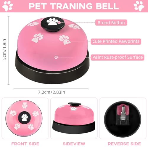 HASTHIP® Dog DoorBells, Dog Training Bells Dog Training Bell for Behavior Training & Communication, Door Hanging Bell for Puppies & Adult Dog, Use for Training Dog and Alerting Owners to Dogs Access