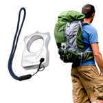 HASTHIP® Keychain with Lanyard Strap, Personalized Silver Zinc Alloy Key Rings, Compact 5.5x3.5CM Holder for Key Organization, Unique Gifts for Men & Loved Ones