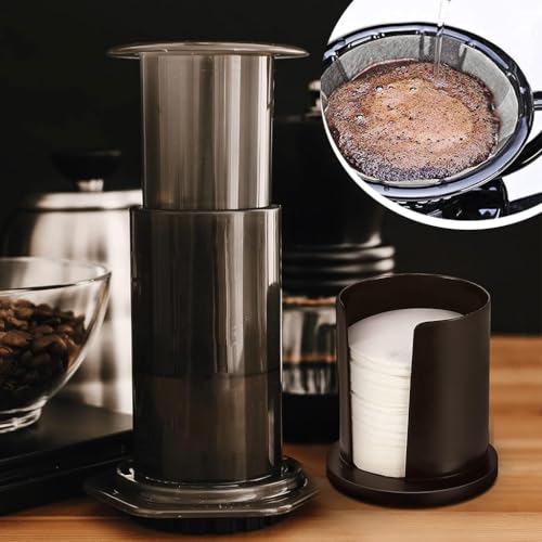 HASTHIP® 350 Count Round Coffee Filters, Compatible with Aeropress Coffee and Espresso Maker, Disposable White Paper Filter Packs for Home and Office Brewing