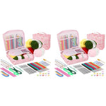 HASTHIP® Crochet Kit for Beginners Adults, Include Yarn, 214PCS Starter Kit for Kids, Ergonomic Hooks Travel Knitting Supplies