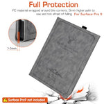 HASTHIP® Tablet Cover for Surface Pro 9 Protective Surface Pro 9 PU Leather Case 2 in 1Surface Pro 9 Table Case with Anti-slip Lining & Stylus Pen Desing Fashion Embossing Cover for Surface Pro 9