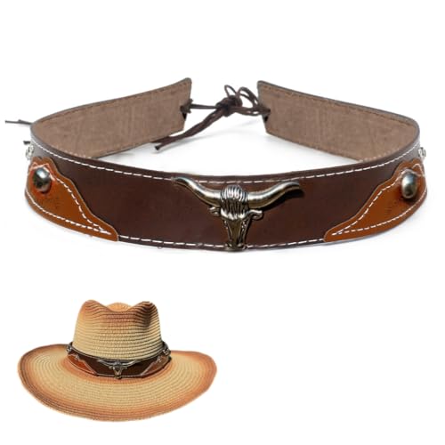 HASTHIP® Cowboy Hat Bands Ethnic Western Hats Belts Rural Cowgirl Hatbands Cowboys Hat Supply