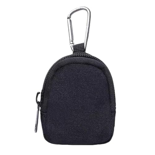 HASTHIP® Maxpedition 1 Pack Tactical Coin Purse, Military Keychain Pouch, Mini Organizer for Coins, Keys, Earphones, Tools, Zippered Wallet Travel Accessory Case for Men & Women – Black