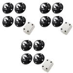 HASTHIP® 12PCS Self Adhesive Caster Wheels 360° Swivel Heavy Duty Furniture Moving Wheel 200Kg Load Capacity Castor for Table Storage Home Office