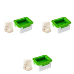 HASTHIP Tofu Press Drainer for 8–12oz Pieces with Quick Water Removal | 4.5×3.78×1.77 in 3PCS