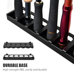 HASTHIP® Metal Wall Mounted Fishing Rod Holder with EVA Foam Grip, 6-Slot Universal Fishing Pole Rack for Casting, Spinning, and Telescopic Rod Storage & Display