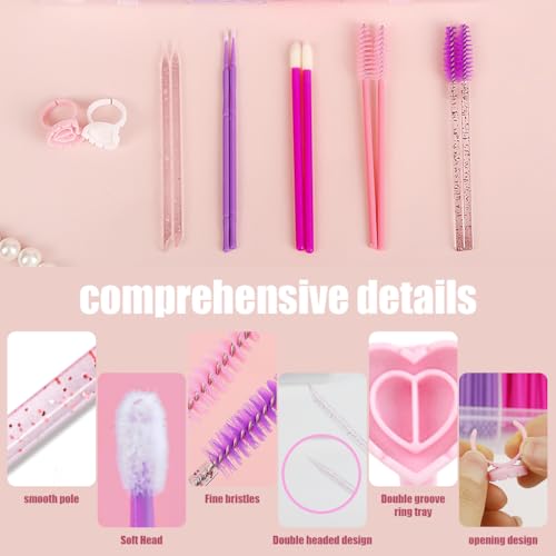 HASTHIP® Makeup Tools Set for Women,10PCS Disposable Brushes Kit - Eyebrow Brush,Mascara Brushes Lipstick Applicators Eyeshadow Applicators Eyeliner Brush Travel Makeup Synthetic Face & Eye