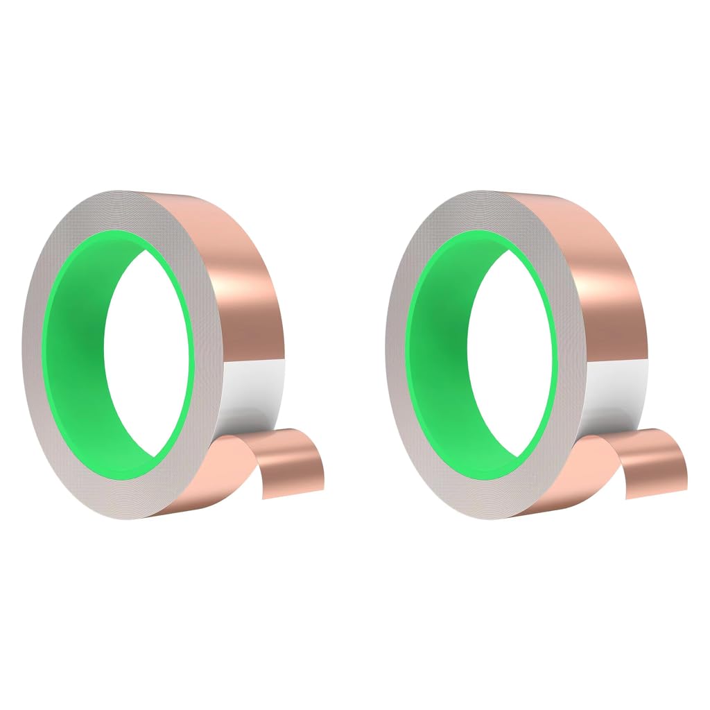 HASTHIP Copper Foil Tape for Wrapping and Insulating Wire featuring Self Adhesive Conductive 2CM x 20M | Heat Resistant for Automotive and Electronic Use
