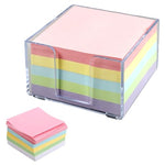 HASTHIP® 500 Sheets Sticky Notes Pad, 2.95" Square, 4 Pastel Colors, Removable Self-Adhesive Memo Pads for Office and School Use