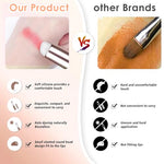 HASTHIP® Silique Silicone Lip Brush Set 3pcs, Reusable Makeup Applicator for Lipstick, Lip Gloss, Balm, Mask, Concealer, Eyeshadow, Multi-Use Beauty Cosmetic Tool