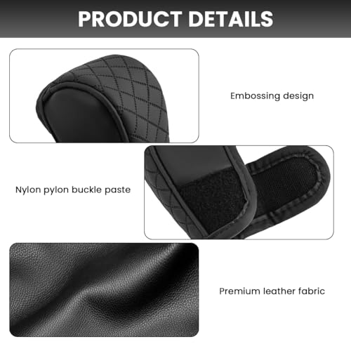 HASTHIP® VENAKON Perilla de Palanca y Funda Compatible con Chevrolet Beat 2016-2021 y Spark 2011-2017,Pomo de Cambios 5 Velocidades,Cubierta Cuero Antideslizante Duradera Accesorio para Auto Color