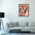 HASTHIP® Diamond Painting Kit for Adults Kids DIY Canvas Flowers Art Kits Suitable Home Leisure and Wall Decoration Gift 12x16inch 3PCS