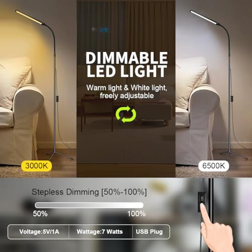 HASTHIP® 68" Led Floor Lamp for Eyelash Extensions