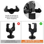 HASTHIP® Guitar Wall Mount Hanger Screw Fixed Wall Guitar Holder Instruments Mount Hanger Stand EVA Padded Liner Design Non-scratch Universal Accessories