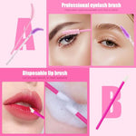 HASTHIP® Makeup Tools Set for Women,10PCS Disposable Brushes Kit - Eyebrow Brush,Mascara Brushes Lipstick Applicators Eyeshadow Applicators Eyeliner Brush Travel Makeup Synthetic Face & Eye