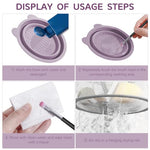 HASTHIP® YourBrand Makeup Brush Cleaner Mat & Foldable Silicone Cleaning Bowl, Hanging Drying Net for Brushes, Sponges & Cosmetic Tools, Portable Washing Scrubber, Travel Makeup Brush Cleaning Set