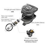 HASTHIP® Heavy Duty Retractable Keychain, Retractable ID Badge Holder Clip, Retractable ID Badge Reel with 31.5 Steel Cord and Key Ring