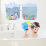 HASTHIP® BathroomPro Shower Caddy Hanging Mesh Bag, Wall Mounted Bathroom Organizer, Quick Dry Storage Pouch for Toiletries, Corner Shower Shelf, No Drilling, Large Capacity, Portable Bath Basket