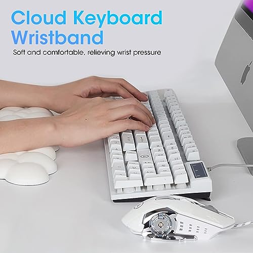HASTHIP® Desktop Computer Typing Wrist Rest Keyboard Wrist Rest Fatigue Relief Arm Rest for Typing Non-Slip Base Wrist Rest Ergonomic Design Creative Bubble Memory Foam PU Wrist for Typing, Gaming