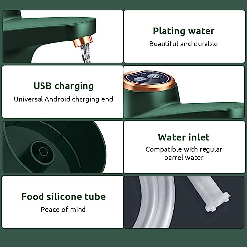HASTHIP® Automatic Water Dispenser Pump for 20 Litre Bottle Green 2 PCS