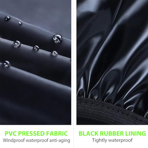 HASTHIP® Rain Shoes Cover, Waterproof Shoe Covers for Men Women, Reusable PVC Shoe Cover for Rainy Season, Non-Slip TPE Sole Rain Boots with Elastic Design Outdoor Footwear Protector for Monsoon, L