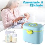 HASTHIP® 300g Baby Formula Dispenser with Scoop and Leveller, Foodgrade PP Double Layer Anti-Leak Milk Powder Dispenser Container, Baby Snack Storage Container for Outdoor Travel Home, BPA Free