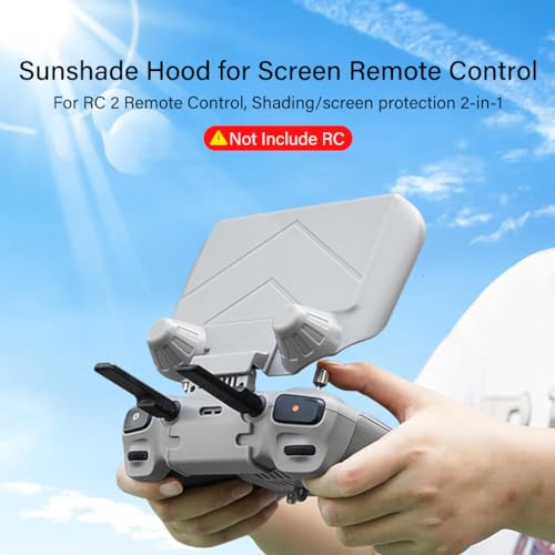 HASTHIP® ZORBES Sun Visor Protection Case for DJI Mini 4 Pro RC, Anti-Glare Sunshade with Control Handle Cover and Anti-Scratch Screen Protector, Quick Snap-On, Not Include Remote Controller