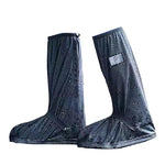 HASTHIP® Rain Shoes Cover, Waterproof Shoe Covers for Men Women, Reusable PVC Shoe Cover for Rainy Season, Non-Slip TPE Sole Rain Boots with Elastic Design Outdoor Footwear Protector for Monsoon, L