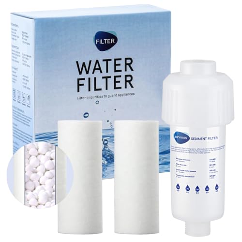 HASTHIP® Washing Machine Filter, Water Filter Cartridge with 3 Replacement Filter, Water Filter for Tap, Washing Machine Accessories
