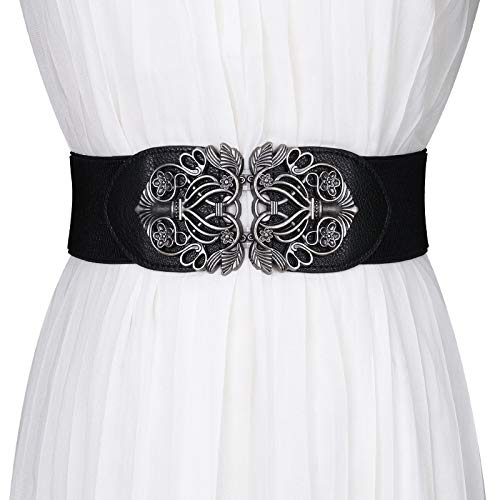 Women's Leather Waist Belt - Classic and Fashionable PU Leather Design with Wide Elastic Band for Comfortable Wear - Slim Your Waist and Midriff Instantly