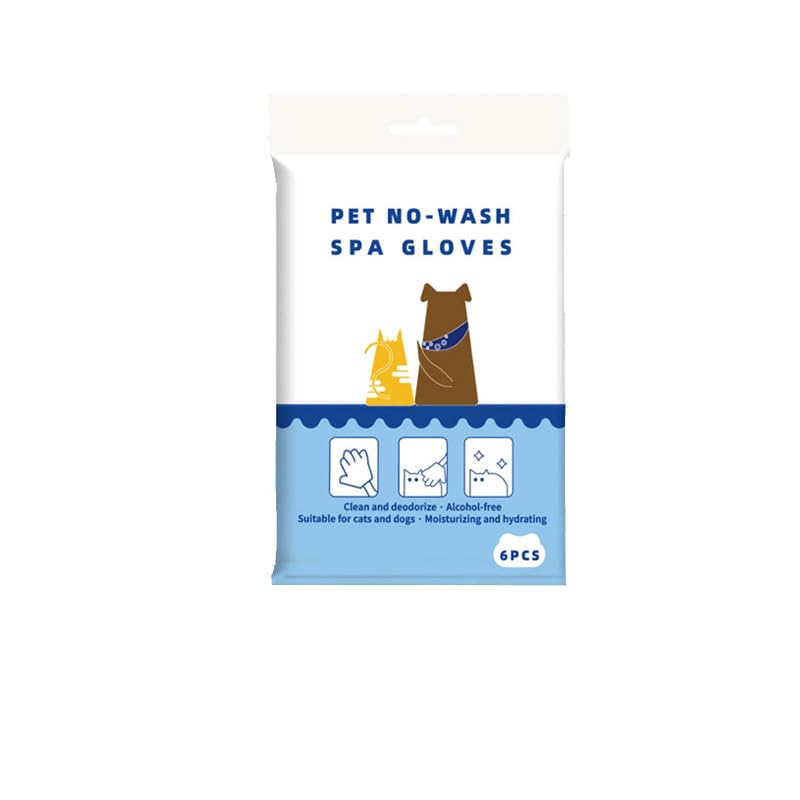 HASTHIP® Pet Glove Wipes for Dogs Cats 6Pcs