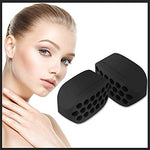 MAYCREATE Jawline Exerciser, jaw exerciser for Women & Men, Jaw Trainer Jawline shaper jaw Workout, Double Chin Reducer, Face Slimmer and Neck Toning, Define Your Jawline (Black, Pack of 2)