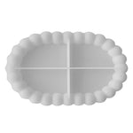 HASTHIP® Jewelry Tray Molds Silicone Resin Moulds Multishaped Jewelry Dish Molds Silicone for Epoxy Resin Casting Tray-White