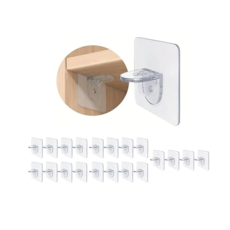 HASTHIP® 20 piezas de perforadoras clavijas adhesivas transparentes
