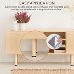 HASTHIP® 4Pack Furniture Felt Pads 3M Non Slip Self Adhesive Cuttable Heavy Duty Noise Reduction Floor Protector for Hardwood Floors Chair 2PCS