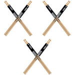 HASTHIP® 7A Drum Sticks Maple Drumsticks, 2 Pair 15.5inch Drum Sticks Set, Wood Drumsticks Drum Accessories for Adults & Youth, Oval Wood Tip, Perfect for Pros and Beginners 3 PCS
