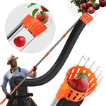 HASTHIP® 13Ft Assembly Fruit Picker with Transfer Channel & One-piece Wearable Fruit Bag Extented Long Handle Fruit Picker New No-drop Fruit Picker Fruit Harvesting Tool for Apple, Mango