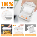 HASTHIP® 1700ml Baby Formula Dispenser with Scoop and Leveller, Foodgrade PP Anti-Leak Milk Powder Dispenser Container, Baby Snack Storage Container for Outdoor Travel Home, BPA Free