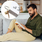 HASTHIP® Vintage Metal Feather Bookmark with Golden Winged Charm