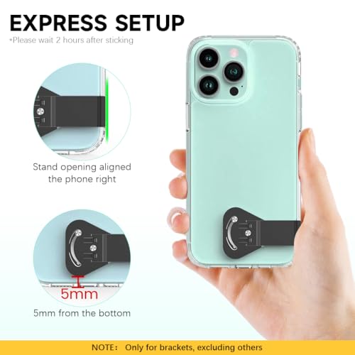 HASTHIP® Ultra Slim Metal 90° Rotating Vertical & Horizontal Self-Adhesive Stand