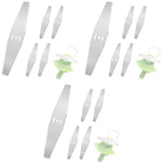 HASTHIP Metal Lawn Mower Saw Blades 15 pcs 6 in for Cutting Grass with Stainless Steel Head