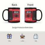 HASTHIP® 11 oz Ceramic Mug, Black Speaker Design, Perfect for Daily Coffee & Water, Ideal Home Kitchen Decor, Coffee Bar Accessories, Great Gift for Family, Office Team Building, Holidays