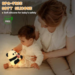 HASTHIP® Night Light For Kids, Cute Panda Night Light, Food Grade Silicone 3 Level Dimmable Breastfeeding Nursery Nightlight for Room Decor, With Timing Switch, Cute Gifts Stuff for Boys Girls