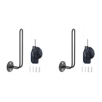 HASTHIP Wall Hat Organizer for Door or Closet with Screw Mount and Metal L Shape | Set of 2 for 10 Caps