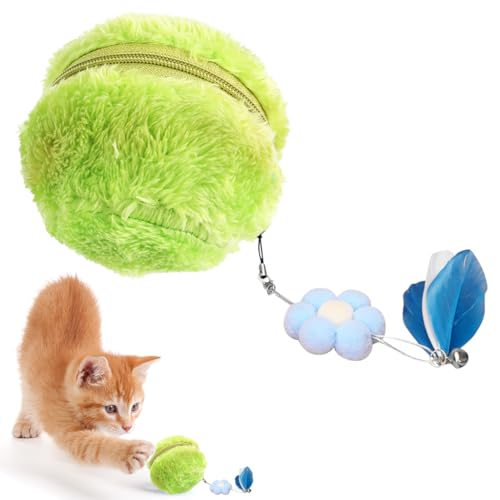 HASTHIP® PetDroid Interactive Dog Dog Ball,[2025 Newly Upgraded] Durable Motion Activated Automatic Rolling Ball