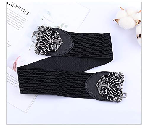 Women's Leather Waist Belt - Classic and Fashionable PU Leather Design with Wide Elastic Band for Comfortable Wear - Slim Your Waist and Midriff Instantly