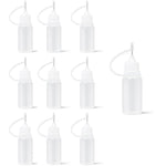 HASTHIP® 10PC Precision Needle Tip Glue Applicator Bottle for DIY Crafts, Quilling, and Detailed Work - Leak-Proof Design with Fine Control for Adhesive, Epoxy, and More