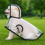 HASTHIP® Dog Raincoat, EVA Hooded Waterproof Dog Rain Coat with Adjustable Buttons, Clear Full Coverage Lightweight Rain Gear for Walking, Hiking, Outdoor (XL, For Dogs Weighs 4.5-6kg)